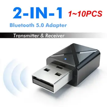 1 ~ 10ШТ Аудиоприемник-предавател 5.0 Мини Bluetooth-3,5 мм Жак, AUX Стерео Bluetooth предавател за телевизора, КОМПЮТЪРА на колата USB Безжичен