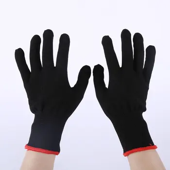 1 чифт фризьорски ръкавици със защита от прегряване за гладене, Термостойкая ръкавица за изправяне на коса, плойка за стайлинг на коса, домакински варежка за подреждане