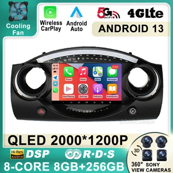 10-Инчов Android 13 За BMW Mini Cooper S R50 R52 R53 2004 2005 2006 2007 Мултимедиен 4G GPS Автомобилна Видео плейър TV Навигация Радио