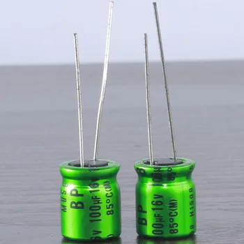 10шт електролитни кондензатори Panasonic U-BP 100 uf 16 В 100mfd 8X11,5 мм N. P 85 ℃