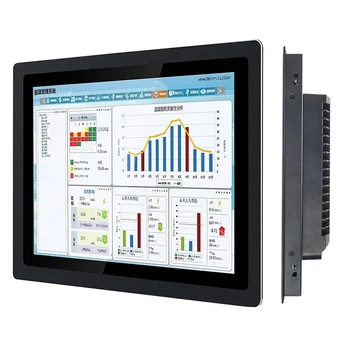 17-Инчов Капацитивен Сензорен Индустриален Компютър, Вграден Tablet PC с Intel Core i7-7500U с RS232 COM WIFI Win10 Pro