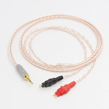 2,5 мм БАЛАНСИРАН кабел TRRS за HD650 HD600 HD660s, сребърна и медна Усукана двойка кабел за слушалки, обновен кабел