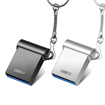 2 ЕЛЕМЕНТА 2 TB U-Диск, Memory Stick USB3.0 Флаш памет Външна памет Mini U-Диск Авто U-Диск на Преносим U-Диск-Сребърен