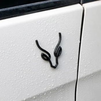2 ЕЛЕМЕНТА За стайлинг на автомобили, Метална емблема на странично крило във формата на елен, задни иконата, етикет, етикети, Аксесоар за външен дизайн на автомобила, универсален