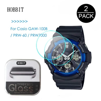 2 опаковки, За да Casio GAW-100B PRW-60 PRW-70000.3 мм 2.5 D 9H Прозрачен Защитен слой От Закалено Стъкло За Smart часа, Устойчиво На надраскване