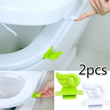 2 предмета, преносим хигиенни лифт капаци на тоалетни, дръжка за повдигане на капаци на тоалетни (цветът е случаен), аксесоари за баня