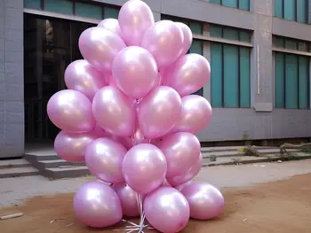200шт Комплект 5-инчов розово злато 50шт Латексови балони за партита Латексови балони за парти в чест на рождения ден на балони на рожден ден