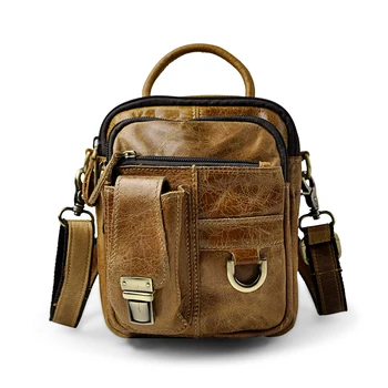 2022 Новост, многофункционална чанта към колана си от естествена кожа, дизайнерска чанта-тоут, чанта през рамо за мъже, мъжки 3004
