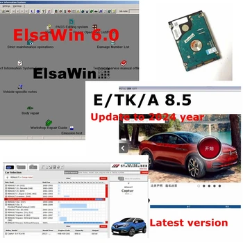 2023 ET/K 8.5 Поддържа Онлайн ъпдейт V/A/ G Car ElsaWin 6.0 2016 Atris-Stakis Vivid Workshop Data 2018,01 v За инсталиране на твърд диск с капацитет 500 Gb