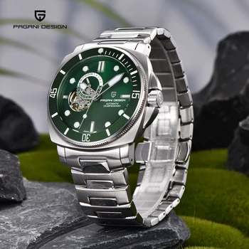 2023 Нов ДИЗАЙН на PAGANI Мъжки механичен часовник Луксозни Мъжки часовници, Автоматизирани Часовници за мъже Сапфирен огледало Водоустойчиви Спортни