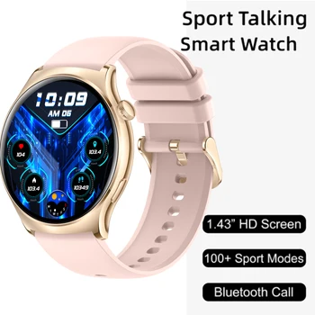 2023 Новите Смарт Часовници Дамски Спортни Фитнес-Часовник с Пълен Сензорен Екран, Водоустойчив IP67 Bluetooth за LG V20 VIVO X Flip realme GT2