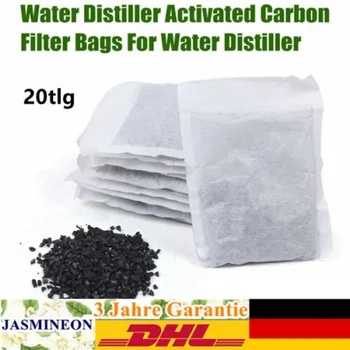 20× Чисти дестилатори Пакети филтри с активен въглен за дистиллятора за пречистване на вода от компаунда