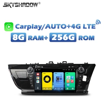 360 4G СИМ Carplay Auto Android 13,0 8G + 256G DSP IPS Кола DVD плейър, Wifi, Bluetooth радио GPS Карта За Toyota COROLLA 2013-2016
