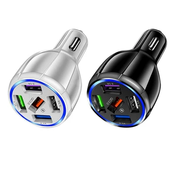 5 Портове USB Зарядно за Кола Quick Charge 3.0 Бърза Автомобилна Запалка За Samsung, Huawei, Xiaomi Iphone Зарядно за Кола QC 3.1