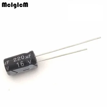 50шт Алуминиеви електролитни кондензатори 220 icf 16 6 * 11 Електролитни кондензатори