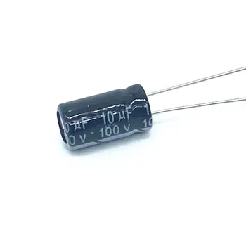 50ШТ Високо качество 100V10UF 6*12 мм, 10 ICF 100V 6*12 Електролитни кондензатори