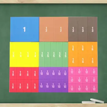 51x Разноцветни кубчета с дробью Играчки Монтесори, математически материали, консумативи за домашно обучение, за учебни помагала по математически манипулирана от