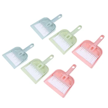6 комплекта на мини-метли за почистване на работния плот, совков за почистване на дома