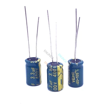 60 бр./лот 3,3 UF 400 3,3 ICF алуминиеви електролитни кондензатори размер 8 *12 BC15 20%
