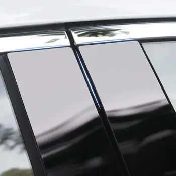6шт Лъскавите черни автомобилни стойки за MG 3 2012 2013-2021 2022 2023 Етикети на външни стелажи врати и прозорци на автомобили