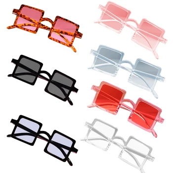7 цвята, детски квадратни слънчеви очила с защита от UV400, прозрачни морски слънчеви очила за най-малките момичета и момчета от 2 до 10 години
