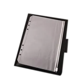 A5 A6 A7 PVC Прозрачна чанта за съхранение на карти с цип, за носене-органайзер за лаптоп