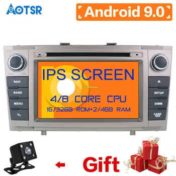 Aotsr IPS DSP Android 9,0 и 4 + GB 64 GB 8 ядрени Кола DVD плейър, Wifi RDS радио GPS карта Bluetooth За Toyota Avensis T27 2009-2015 радио