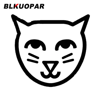 BLKUOPAR Стикери за кола с хубав котка, етикети на слънцезащитните продукти, JDM Assessoires, Модерен винил, устойчив на надраскване, аниме, Водоустойчив Декор на куфара