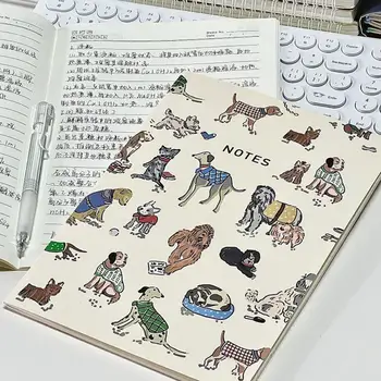 Cartoony бележник-планер премиум-клас, формат А5 с дебели страници, сладък cartoony дизайн кученце за плавно писане и организация на живота