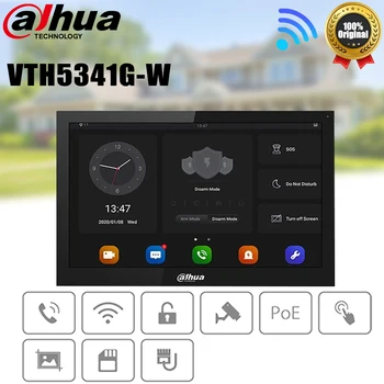 Dahua VTH5341G-W Безжичен POE 10-инчов WiFi IP Цифрова Вътрешен Монитор Със Сензорен Екран видео домофон Вграден Високоговорител за Домашно Сигурност