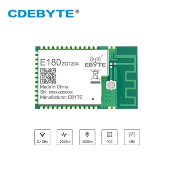EFR32 Zigbee3.0 Безжичен модул CDEBYTE E180-ZG120A 20dBm 2,4 Ghz 1000 км SMD Безжичен радиостанцията Приемник на Zigbee Модула