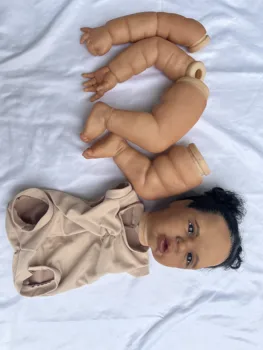 FBBD Поръчах ограничена доставка на 26-инчов кукли-Реборн Марго с тъмен цвят на кожата и косата от корените до корените на Реални снимки
