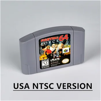 Fighting Force Retro 64 за ретро 64 битов игра касета Версия за САЩ Формат NTSC за детски подарък игри