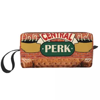 Friends Central Perk Голяма косметичка с цип Пътни козметични чанти Американски органайзер за мъже