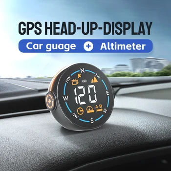 H600G Авто HUD Централен дисплей GPS за измерване на Скоростта Предупреждение За Превишаване на скоростта Уред за измерване на височина, Подходящи За всички превозни средства за измерване на Скоростта за кола
