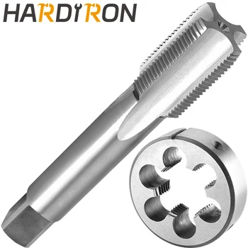 Hardiron M24 X 1.5 Метчик и матрица на Лявата Ръка, M24 x 1.5 метчик с машинна резба и кръгла матрицата