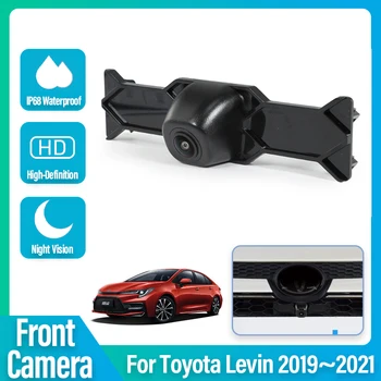 HD CCD Изглед Отпред на Автомобила Паркинг за Нощно Виждане Благородна Положителна Водоустойчива Камера С Лого на марката За Toyota Highlander 2022 Широкоъгълен