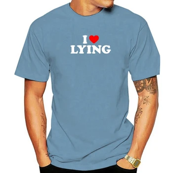 I Love Lying Woman Памучни Тениски Забавни С Къс Ръкав Дамски Дрехи Тениска С Кръгло деколте Ежедневни Летни Дрехи за Жени Градинска Облекло