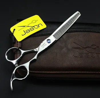 JP440C Филировочные ножици 6,0 см/5,5 инча, професионални ножици за коса със син диамантен пръстен за фризьори на салон, новост, 1 бр.