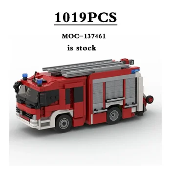 MOC-137461 Стълба на Пожарната Линейка FDNY - Ню Йорк - Кулата 21 Адски Кухня, Детски Строителни Блокове на детски Играчки САМ Весела Коледа