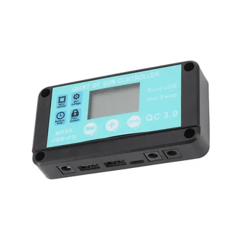 MPPT такса контролер, контролер QC3.0 мултирезистентна защита, с LCD екран (10A)