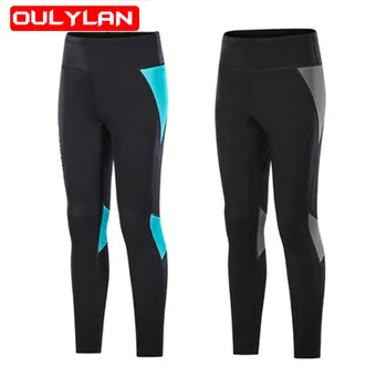 Oulylan, дамски панталони за неопрен, гамаши от неопрен с дебелина 2 мм, за да се запази топлината, Водна аеробика, Гмуркане, сърфинг, гмуркане с шнорхел, каяк гмуркане.