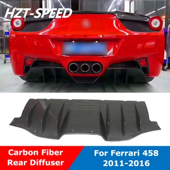 SP Style Истински въглеродни влакна Или Неокрашенный FRP Броня За Устни Заден Дифузьор За Брадичката Ferrari 458 2011-2016