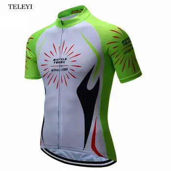 TELEYI Ropa Ciclismo Мъжка велосипедна фланелка Удобна велосипедна фланелка с къс ръкав Облекло Велосипедна спортно облекло