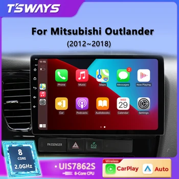 Tsways Pro 8-Ядрен Android 12 4G Мултимедиен Плейър GPS Навигация За Mitsubishi Outlander 3 GF0W GG0W 2012-2018 Автомагнитола