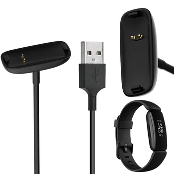 USB Кабел За Зареждане, Кабел с Док-Станция, Зарядно Устройство, Адаптер, Кабели За Fitbit Inspire 2 Smartband Гривна Inspire2 Смарт Гривна Аксесоари