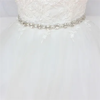 YJWSXF - Женски колан, за да вечеря, колан с кристали, аксесоари за сватбена рокля, колан на булката с кристали, сватбени аксесоари