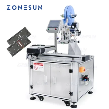 ZONESUN ZS-TB452Z Полуавтоматични машини за етикетиране машини, Печатна платка, Плоска Залепваща стикер, Опаковки, етикети, Плоска повърхност