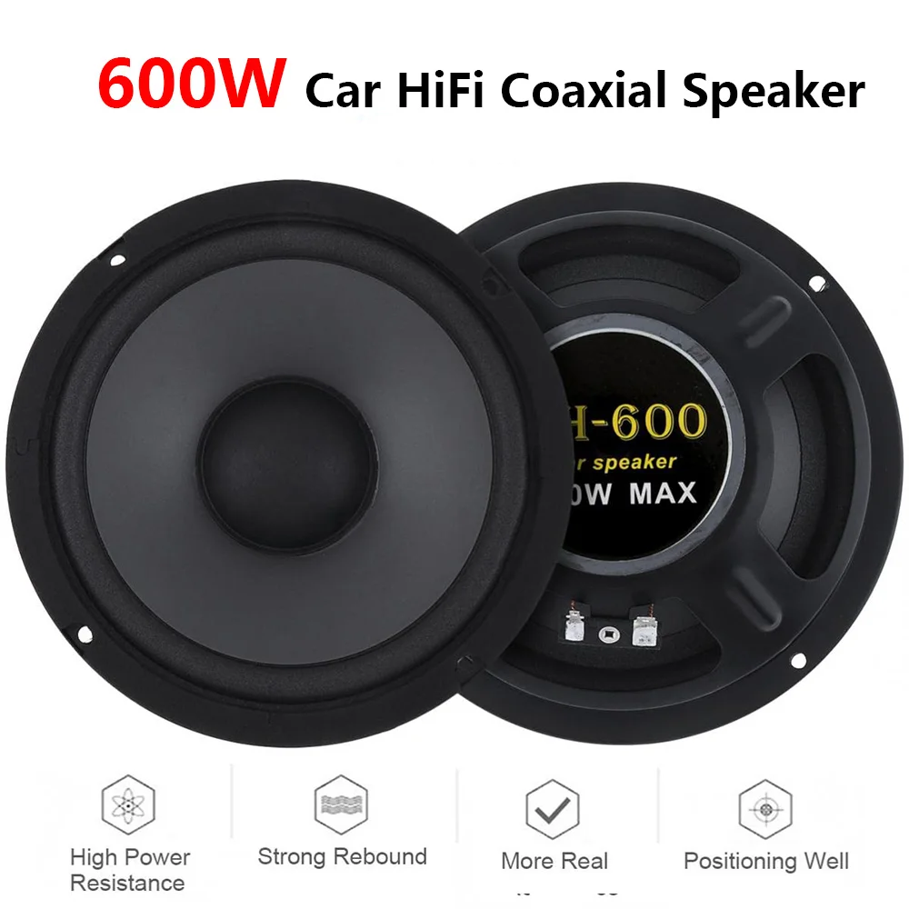 6,5 инча, 600 W 2Way автомобили клас HiFi коаксиален високоговорител за автомобил вратата авто аудио музика стерео пълен честотен обхват автомобилни говорители