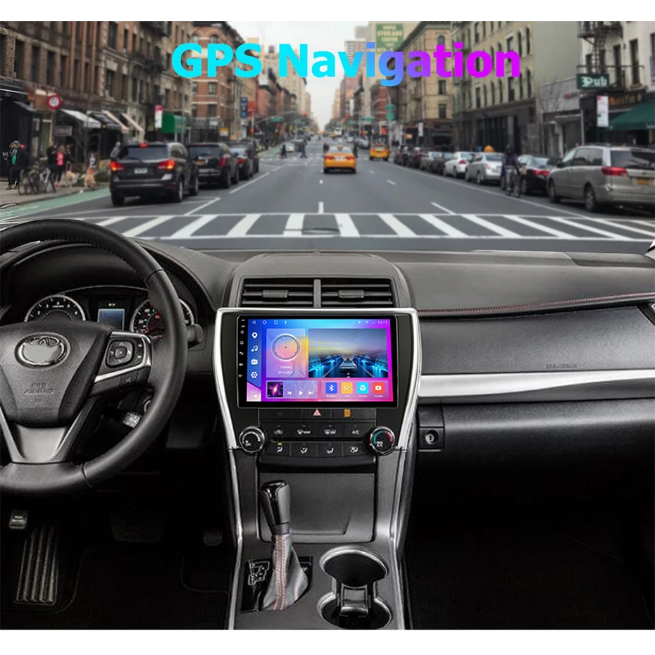 HIRIOT 10-инчов Авто Радио Мултимедиен Плеър За Toyota Camry XV 55 2015-2017 Android 11 carplay 1280*720 Sat Navi 6 + 128 DSP 2Din